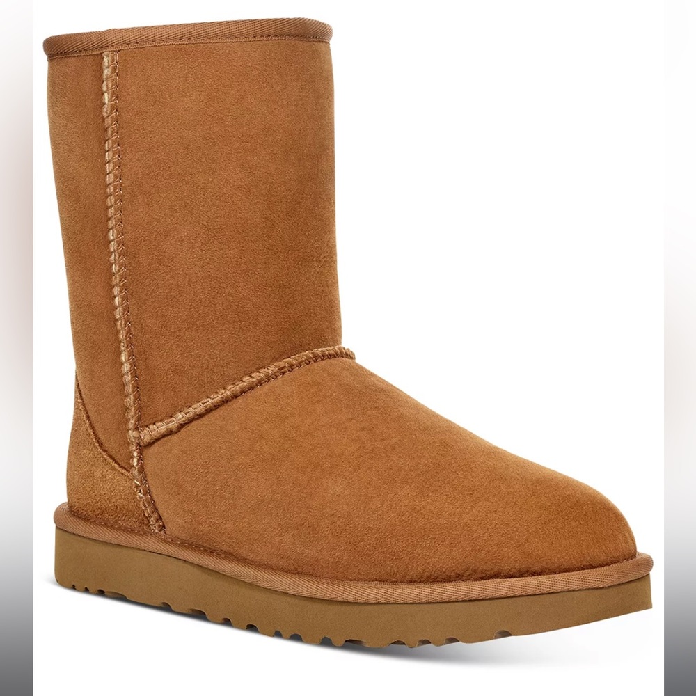UGG Chestnut Suede Ankle Booties